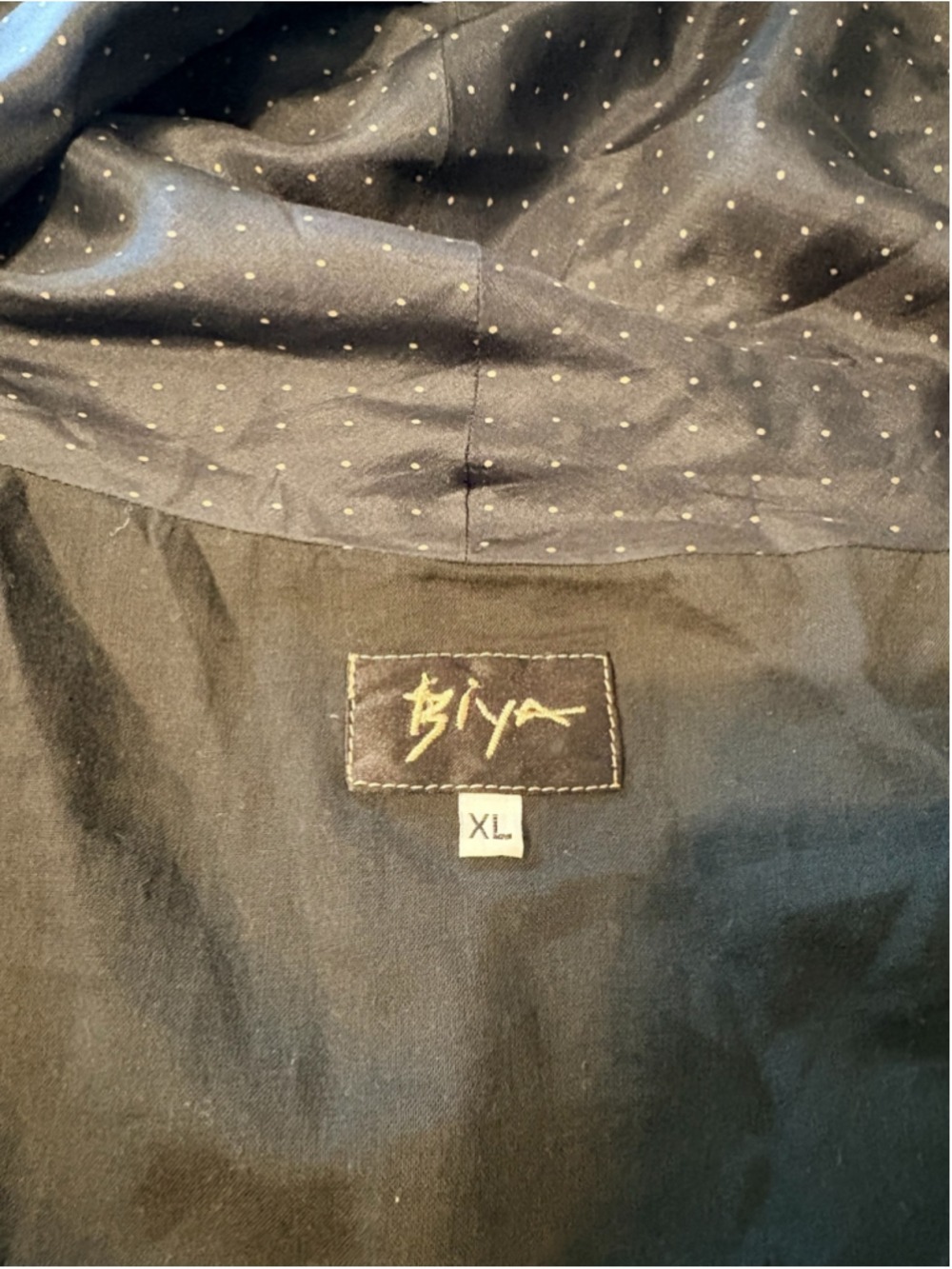 Biya by Johnny Was Silk Small Dot Wrap Dress Women’s Size XL - Picture 3 of 14